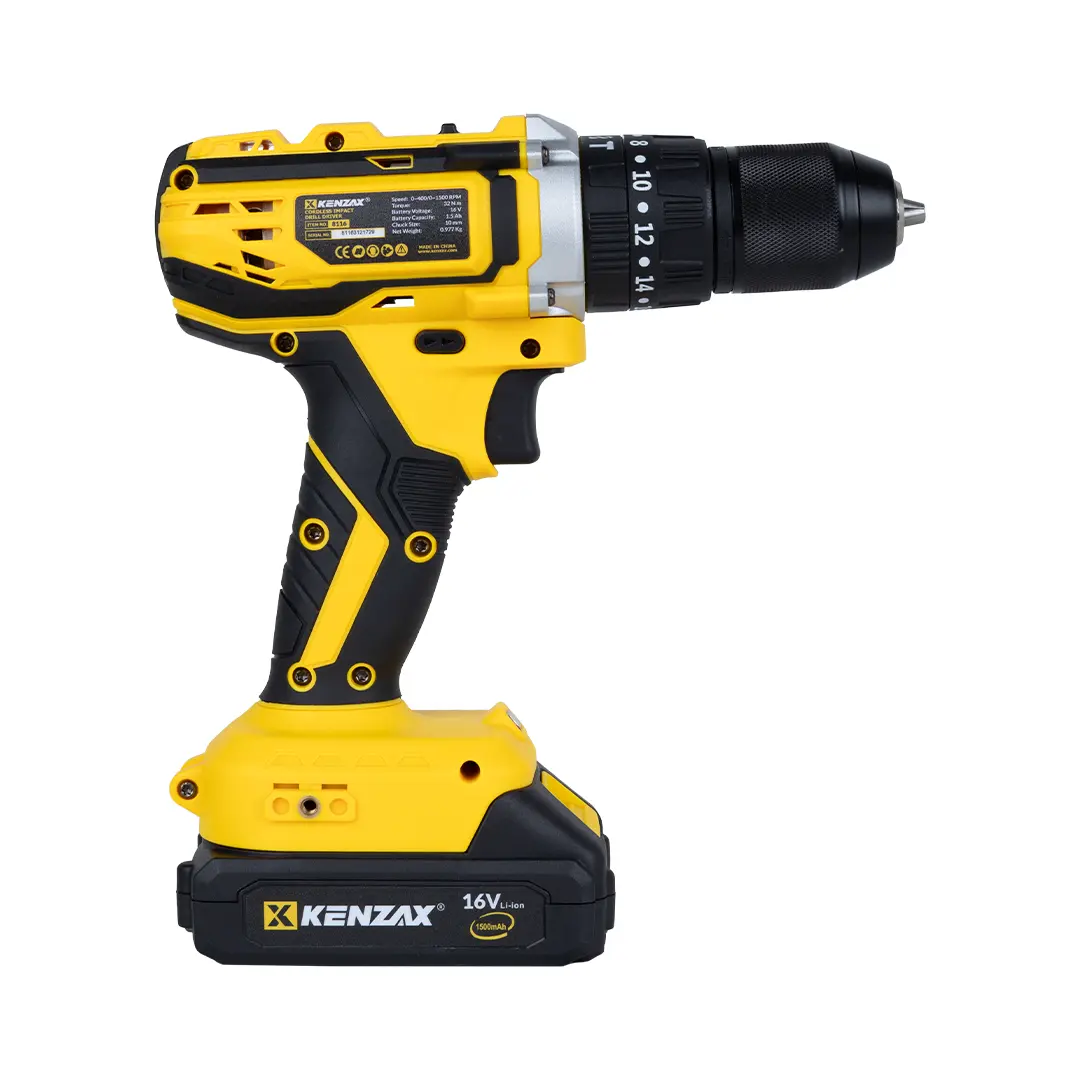 دریل پیچ گوشتی شارژی 16 ولت کنزاکس 8116 دریل پیچ گوشتی شارژی 16 ولت کنزاکس 8116