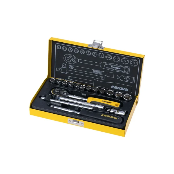 جعبه بکس 17 پارچه 1/4 اینچ کنزاکس 9417