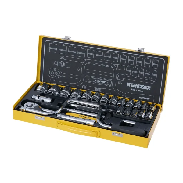 جعبه بکس 24 پارچه 1/2 اینچ کنزاکس 9424